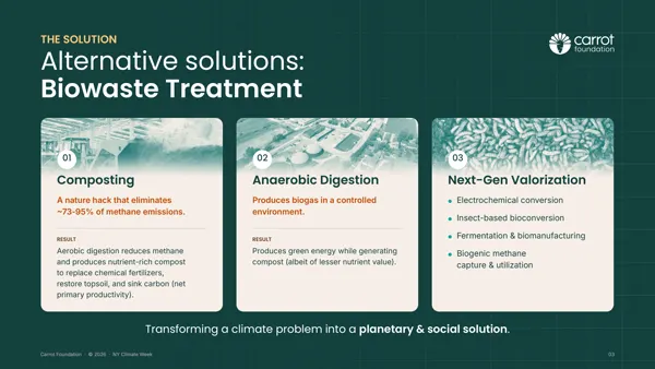 As soluções de tratamento do biowaste.