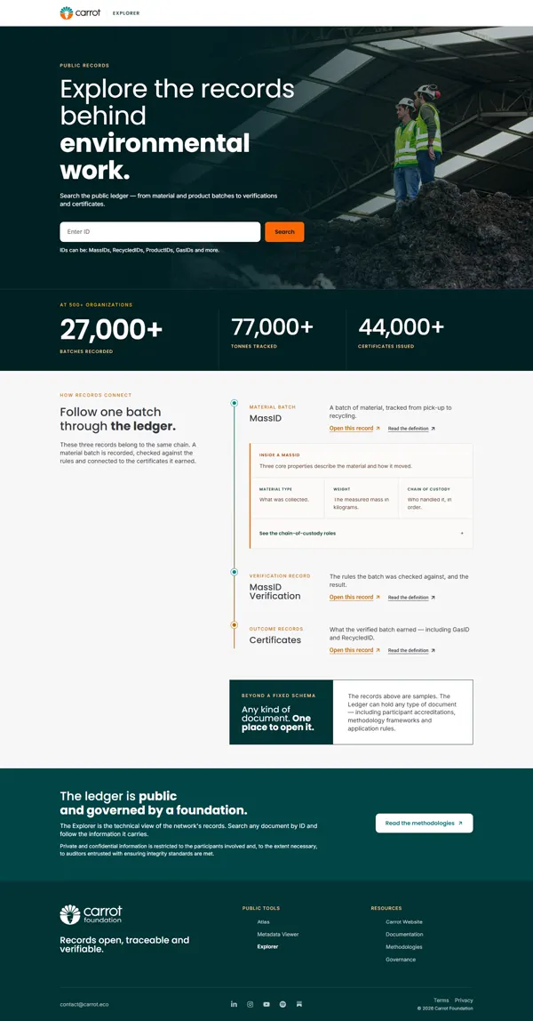 Carrot Explorer: detalhe.