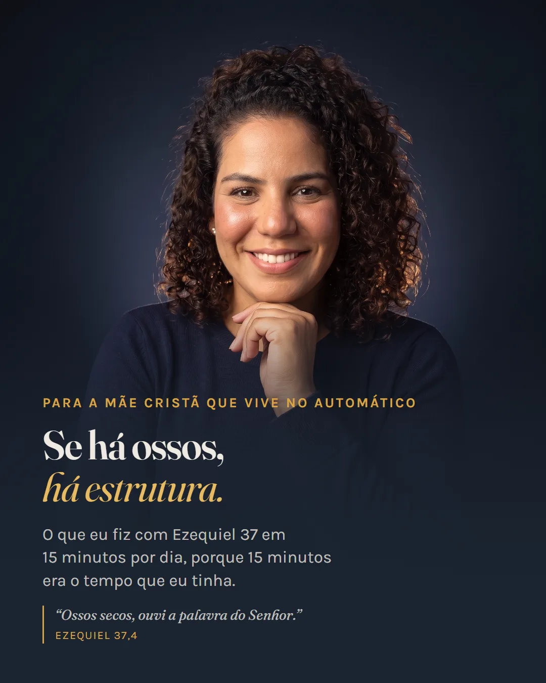 O anúncio \"fé\" no formato feed. Quatro peças entregues na rodada: dois estáticos e dois vídeos.