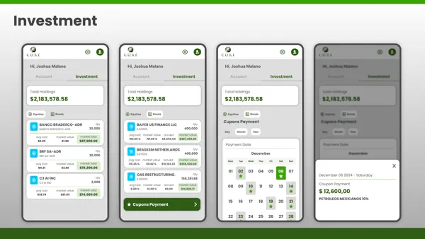 Tela do app Core Capital